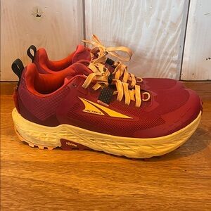 Altra Red and Yellow Trail Shoes